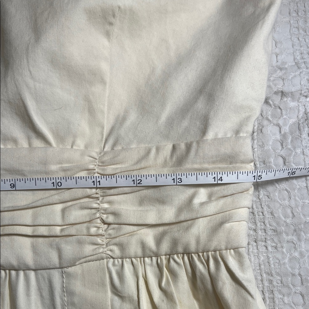 Banana Republic halter midi Cream Dress size 8 - Picture 5 of 8